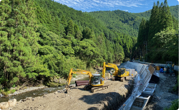 造成現場の現状測量